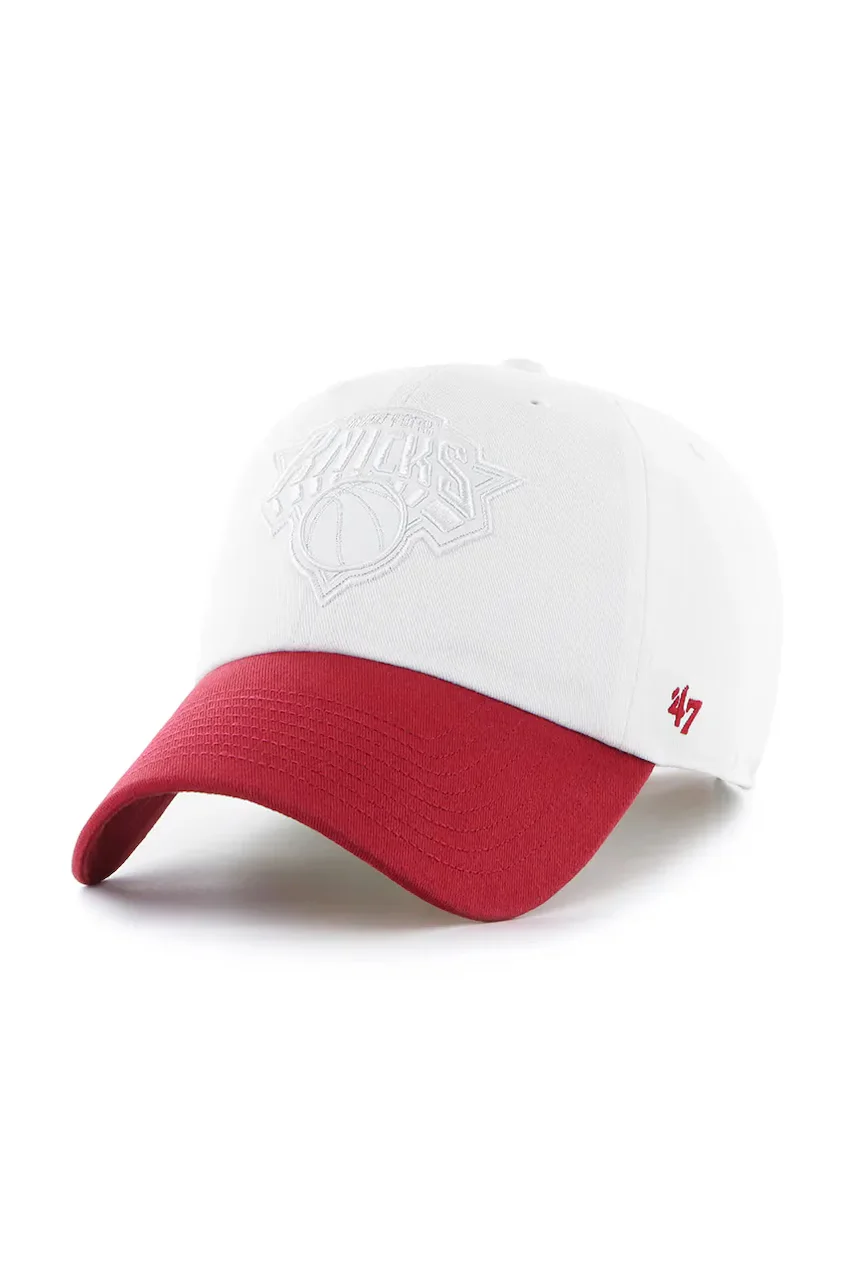 47 Brand Памучна шапка с козирка NBA New York Knicks '47 x Tommy Hilfiger