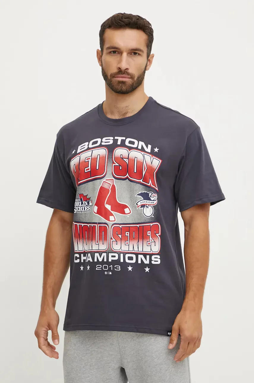 47 Brand Памучна тениска MLB Boston Red Sox