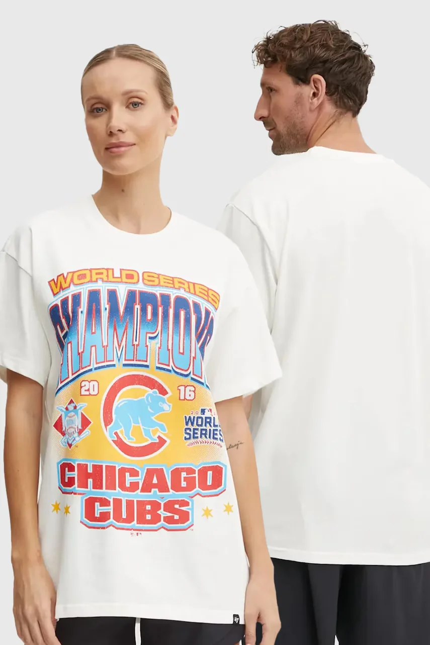 47 Brand Памучна тениска MLB Chicago Cubs