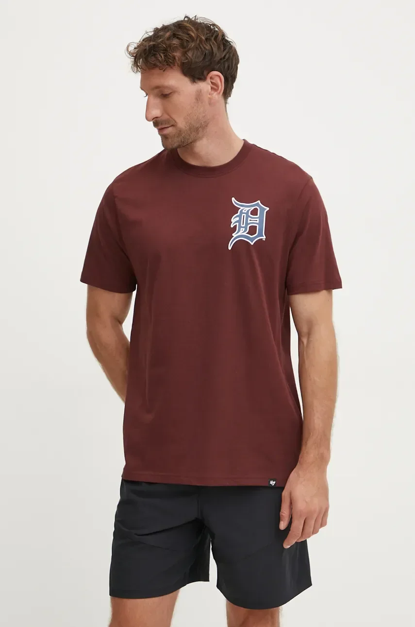 47 Brand Памучна тениска MLB Detroit Tigers