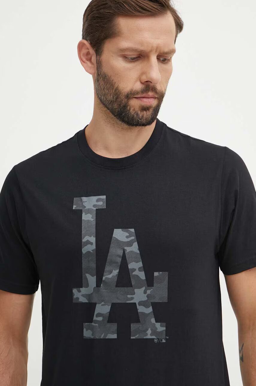 47 Brand Памучна тениска MLB Los Angeles Dodgers