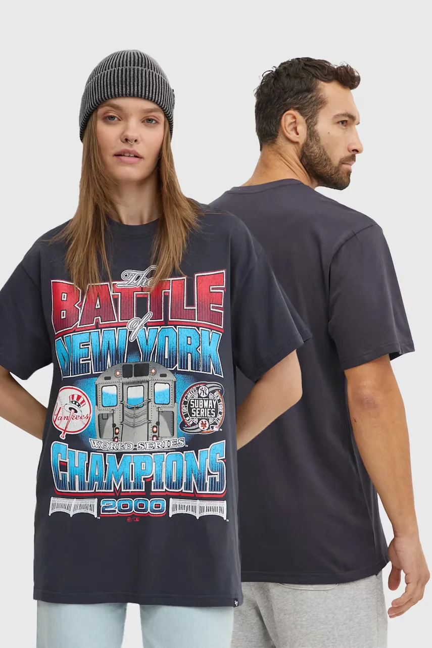 47 Brand Памучна тениска MLB New York Yankees