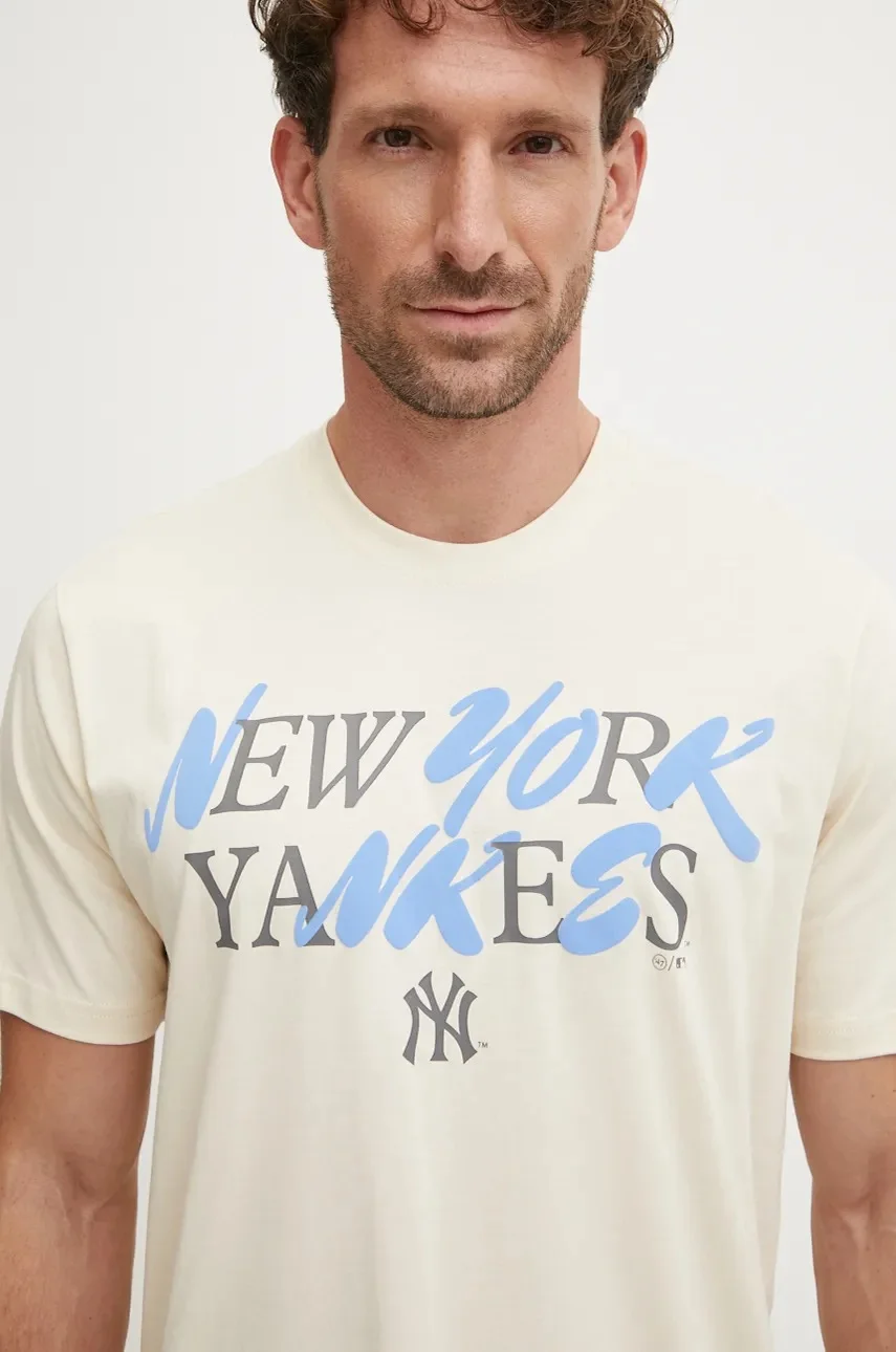 47 Brand Памучна тениска MLB New York Yankees