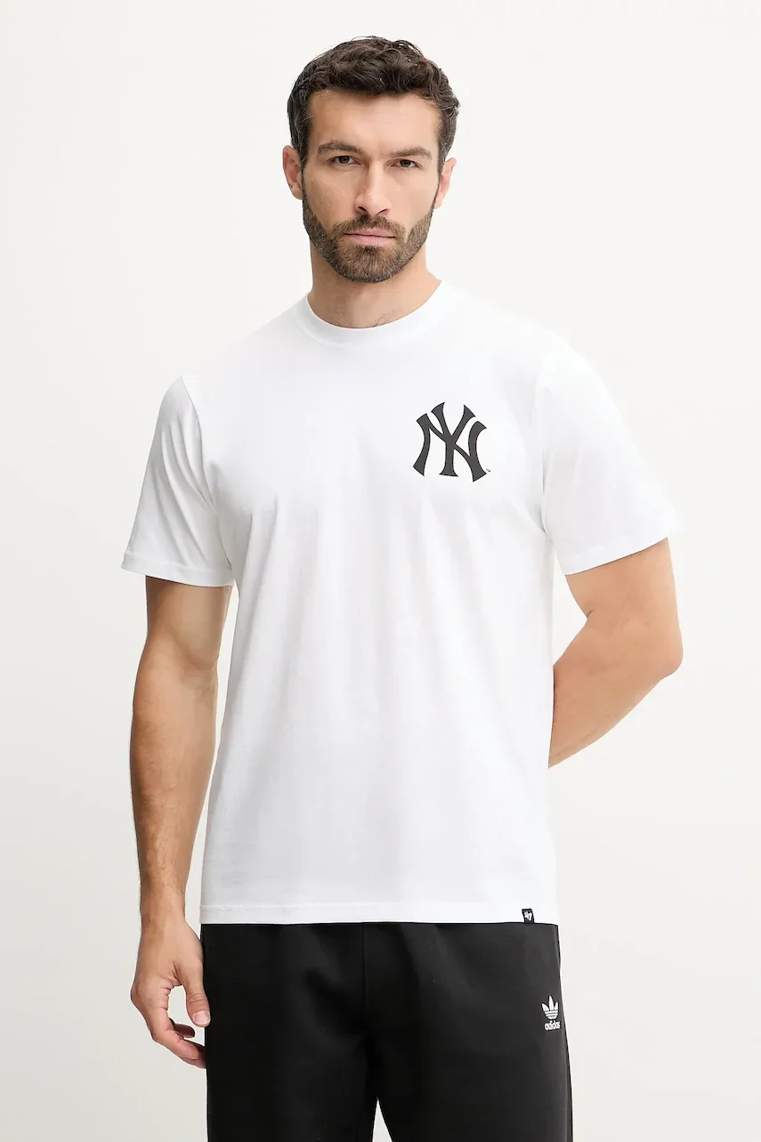 47 Brand Памучна тениска MLB New York Yankees