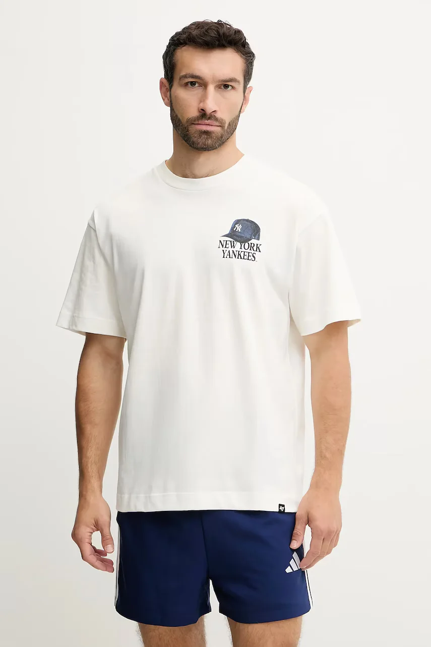 47 Brand Памучна тениска MLB New York Yankees