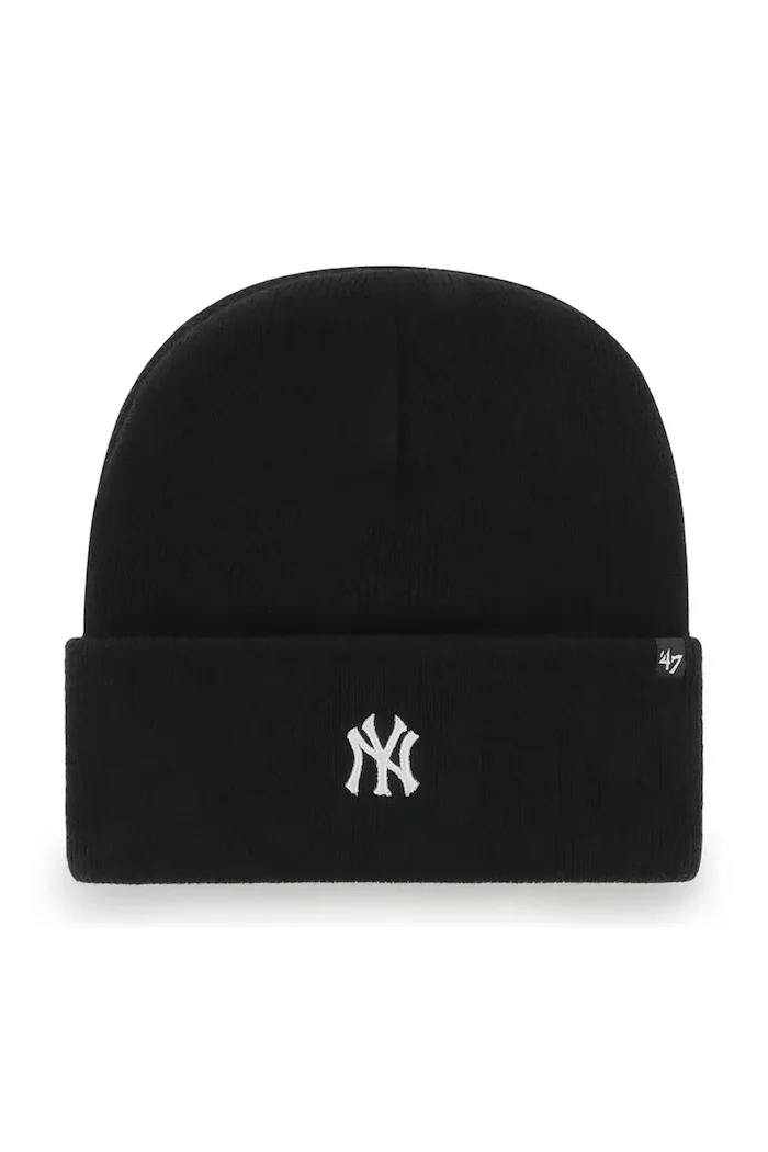 47 Brand шапка beanie MLB New York Yankees черна B-BRNCK17ACE-BKB