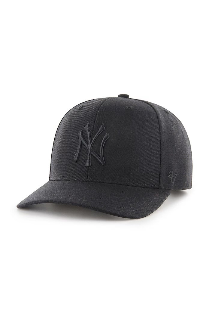 47 Brand Шапка New York Yankees MLB в черно с апликация B-CLZOE17WBP-BKA
