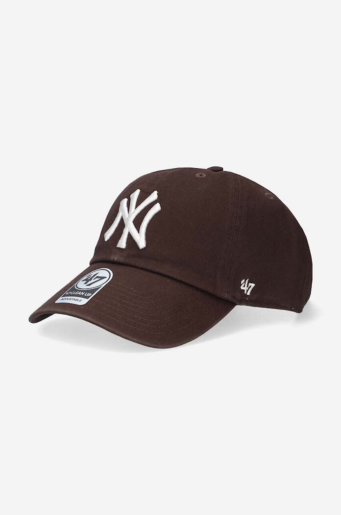 47 Brand Шапка с козирка New York Yankees MLB в кафяво с апликация B-RGW17GWSNL-BW