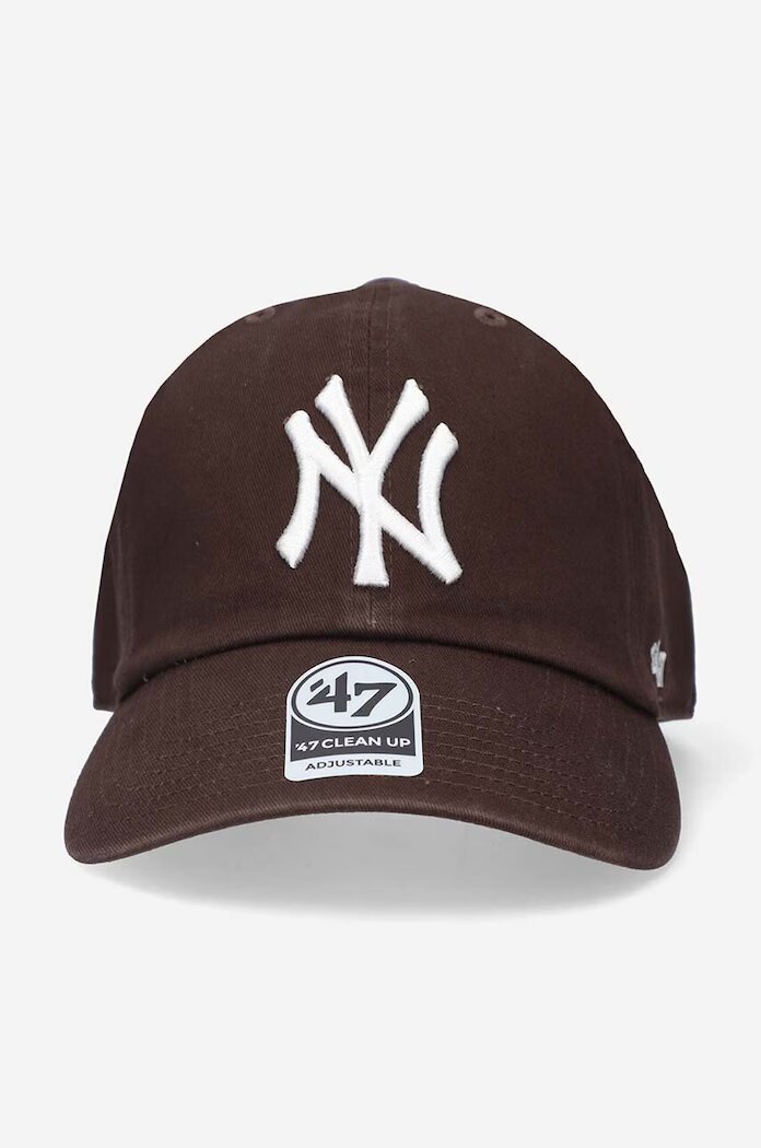 47 Brand Шапка с козирка New York Yankees MLB в кафяво с апликация B-RGW17GWSNL-BW