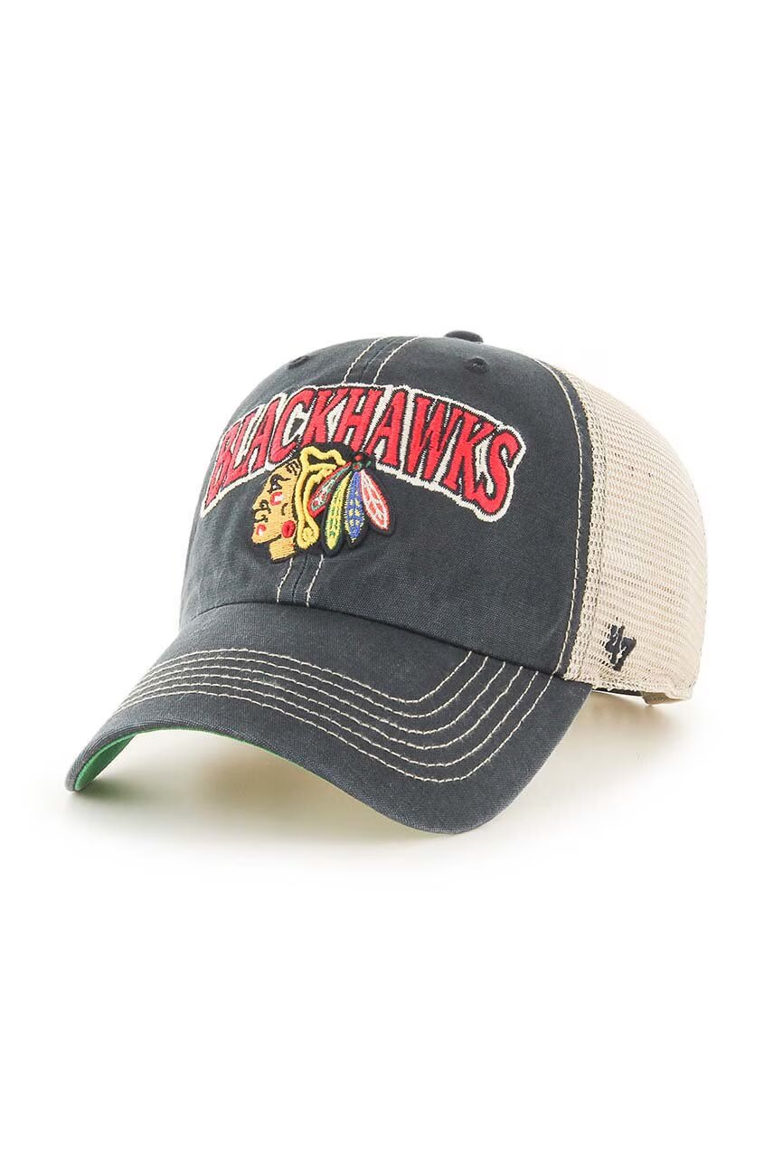 47 Brand Шапка с козирка Nhl Chicago Blackhawks