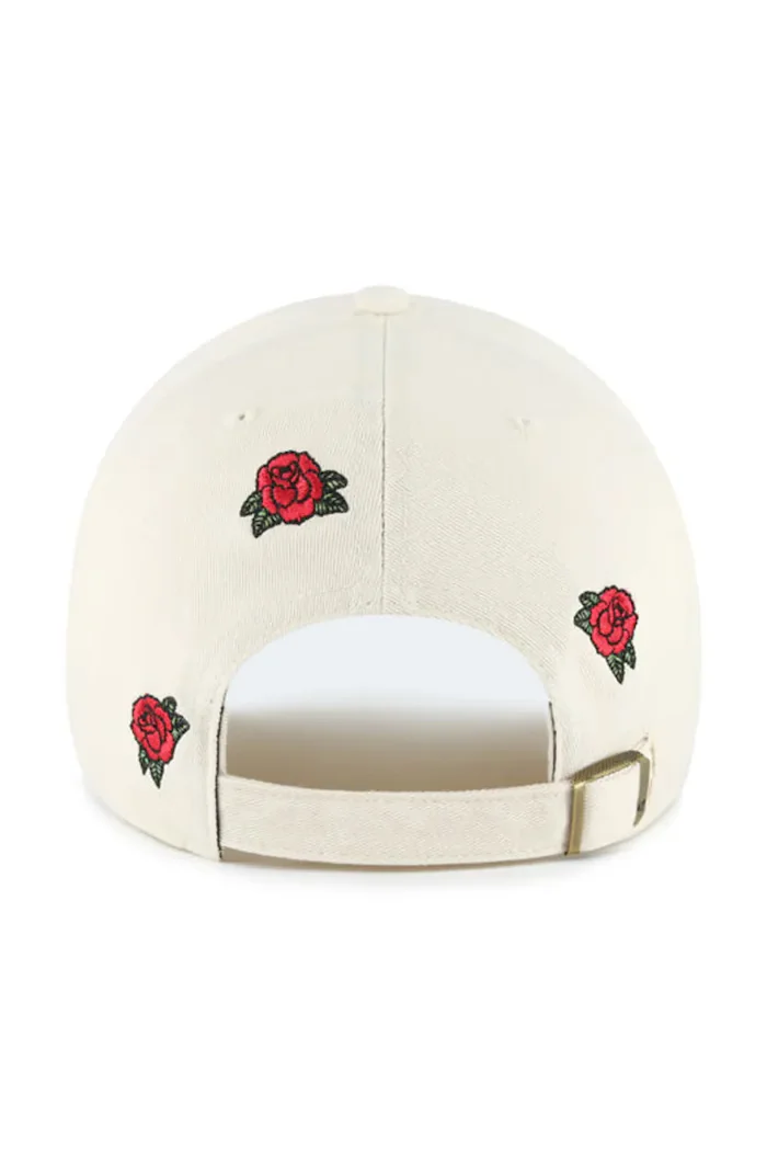 47 Brand шапка с козирка от памук MLB Los Angeles Dodgers бежова B-SCTRC12GWS-NTA