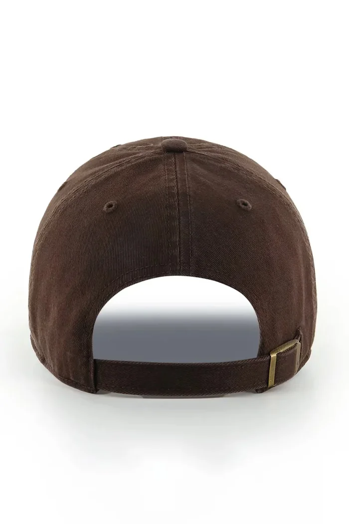 47 Brand шапка с козирка от памук MLB New York Yankees кафява B-NLRGW17GWS-BWB