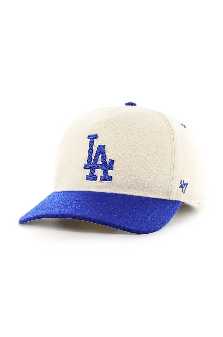 47 Brand Шапка с козирка с вълна MLB Los Angeles Dodgers