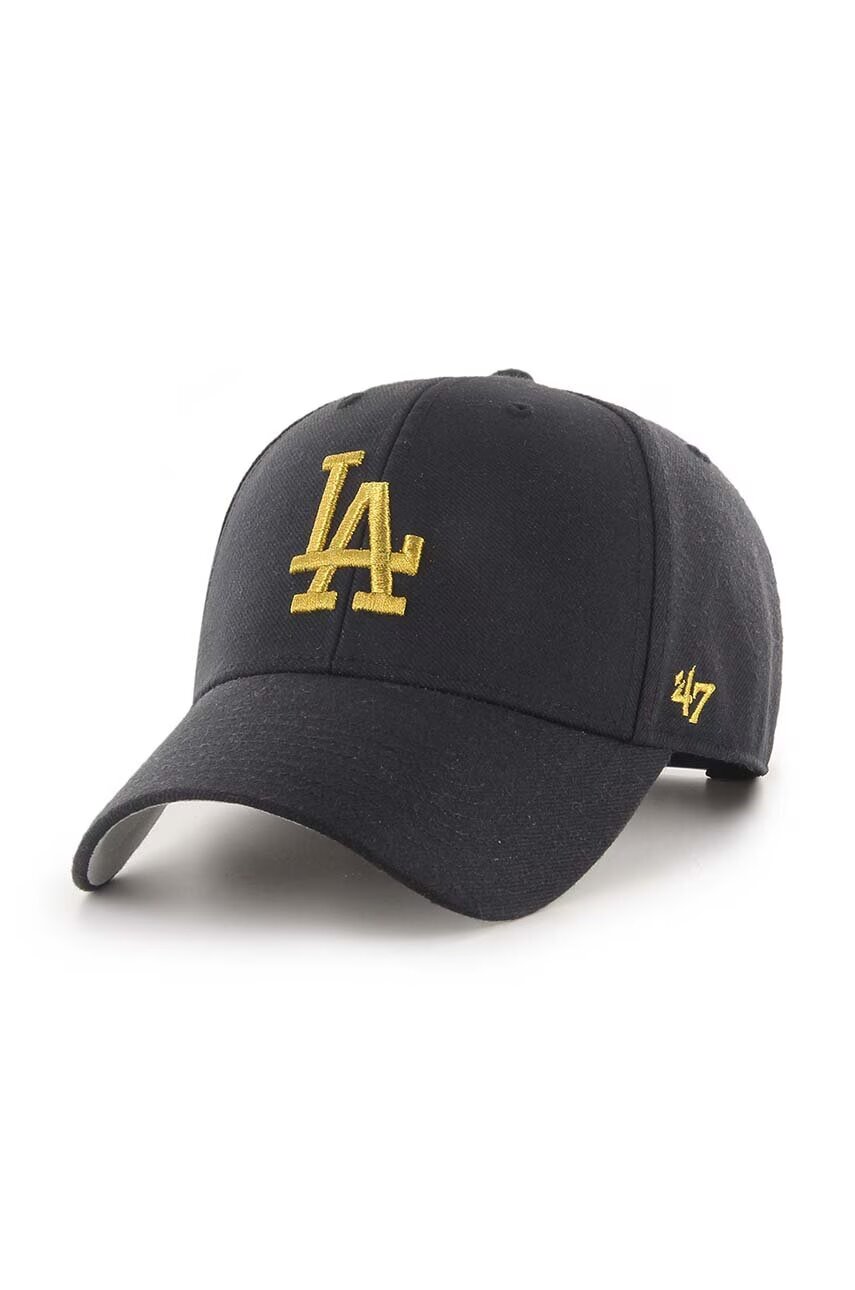 47 Brand Шапка с козирка с вълна MLB Los Angeles Dodgers