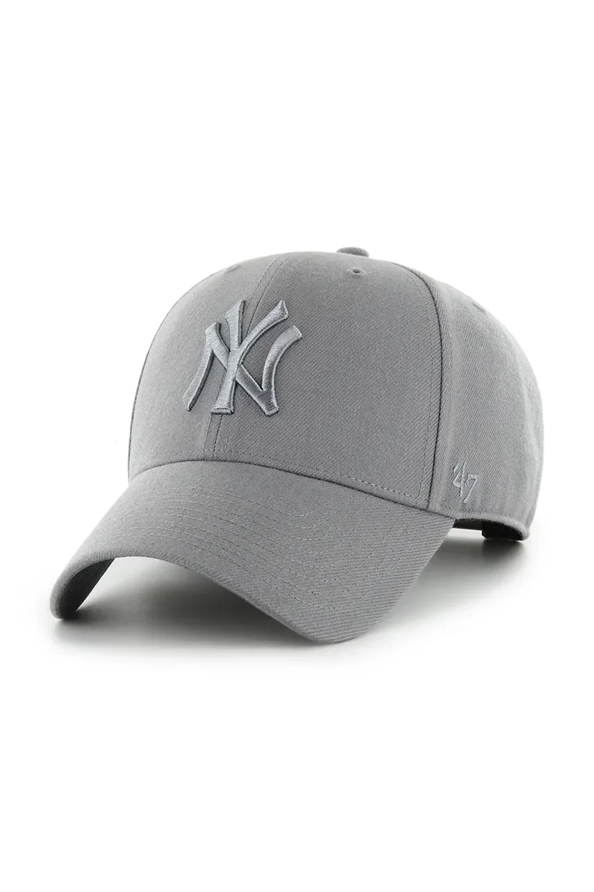 47 Brand Шапка с козирка с вълна MLB New York Yankees