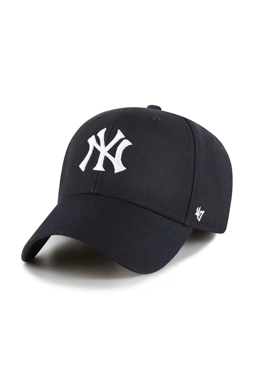 47 Brand Шапка с козирка вълна Mlb New York Yankees