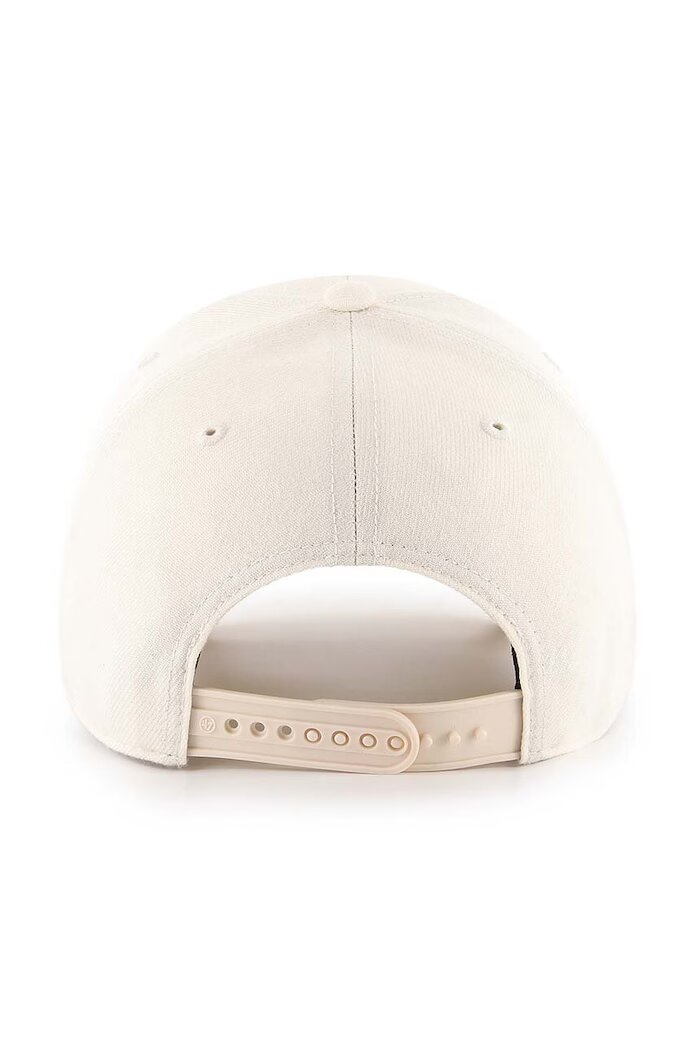 47 Brand Шапка с козирка вълна MLB New York Yankees в бежово с апликация B-MVPSP17WBP-NTC
