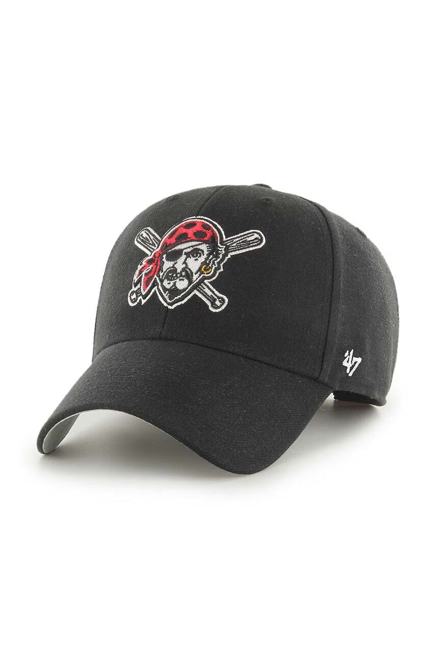47 Brand Шапка с козирка вълна MLB Pittsburgh Pirates