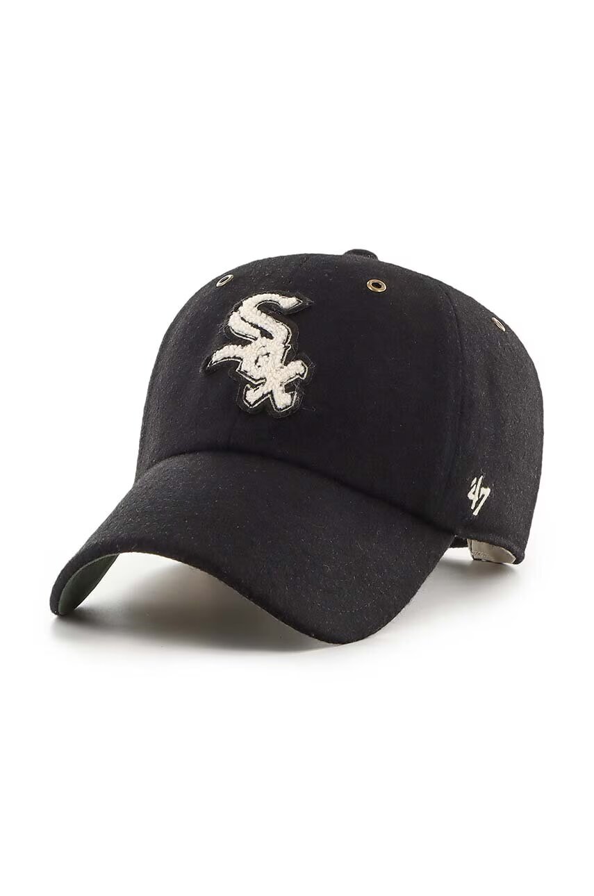 47 Brand Вълнена шапка с козирка MLB Chicago White Sox