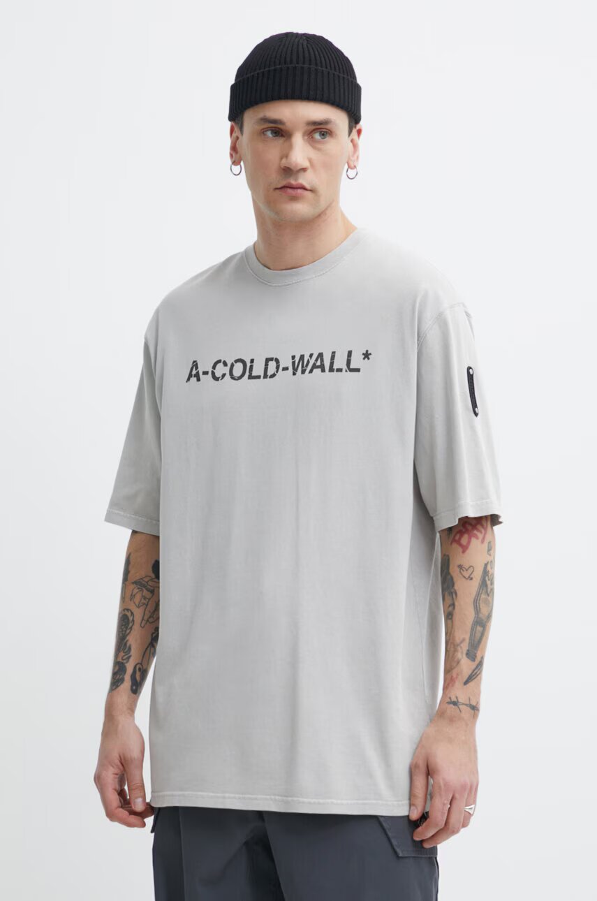A-COLD-WALL* Памучна тениска Overdye Logo T-Shirt