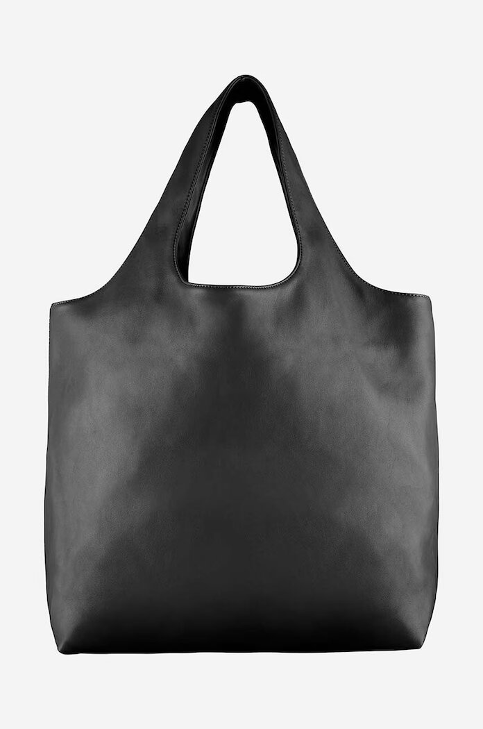 A.P.C. чанта от имитация на кожа tote ninon черна PUAAT.M61565