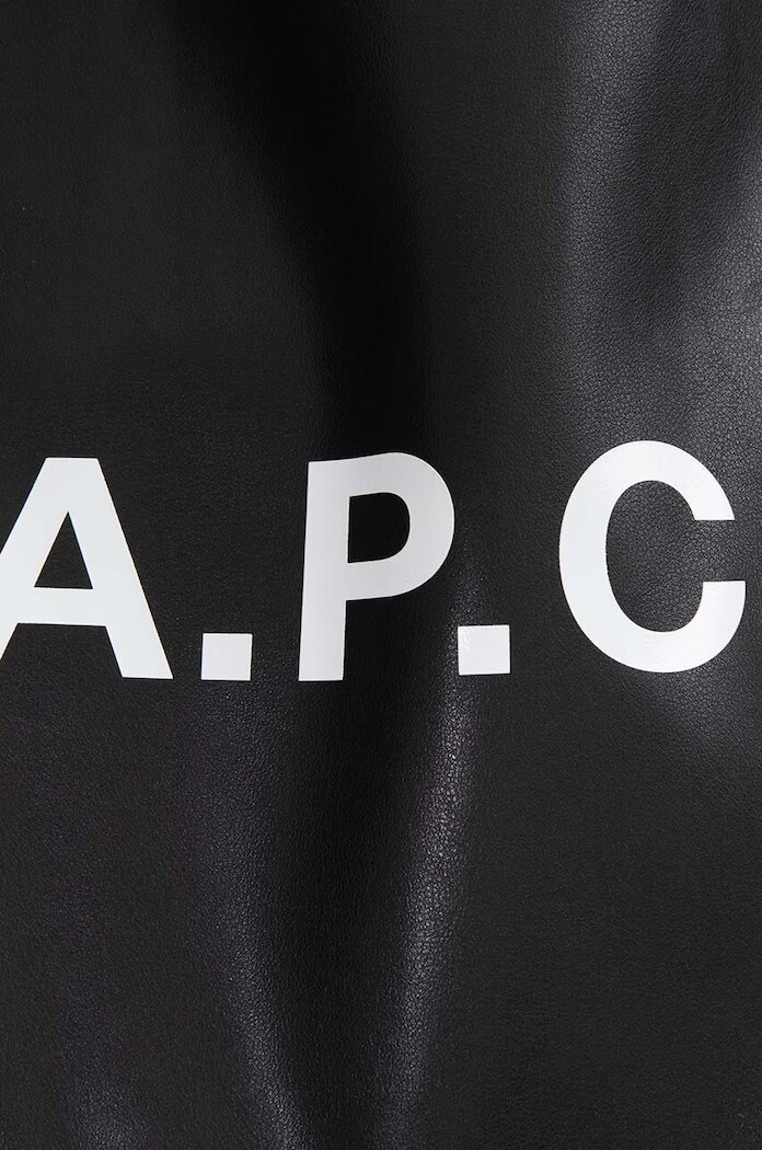 A.P.C. чанта от имитация на кожа tote ninon черна PUAAT.M61565