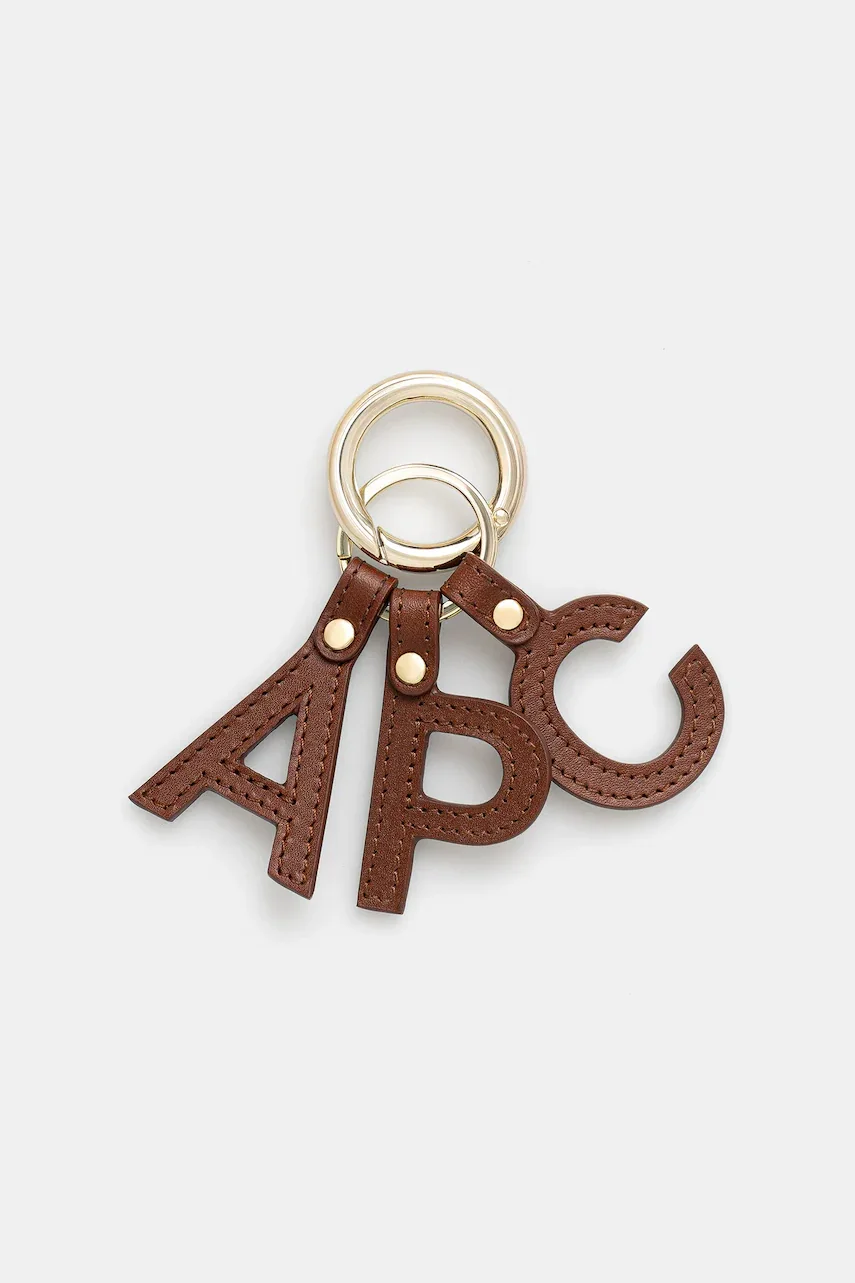 A.P.C. Кожен ключодържател porte-cles lettres