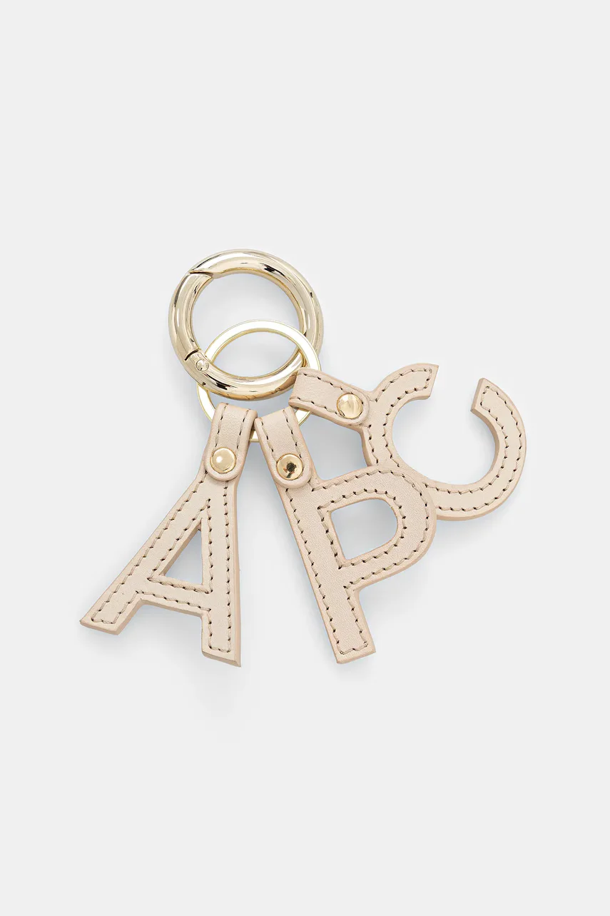 A.P.C. Кожен ключодържател porte-cles lettres