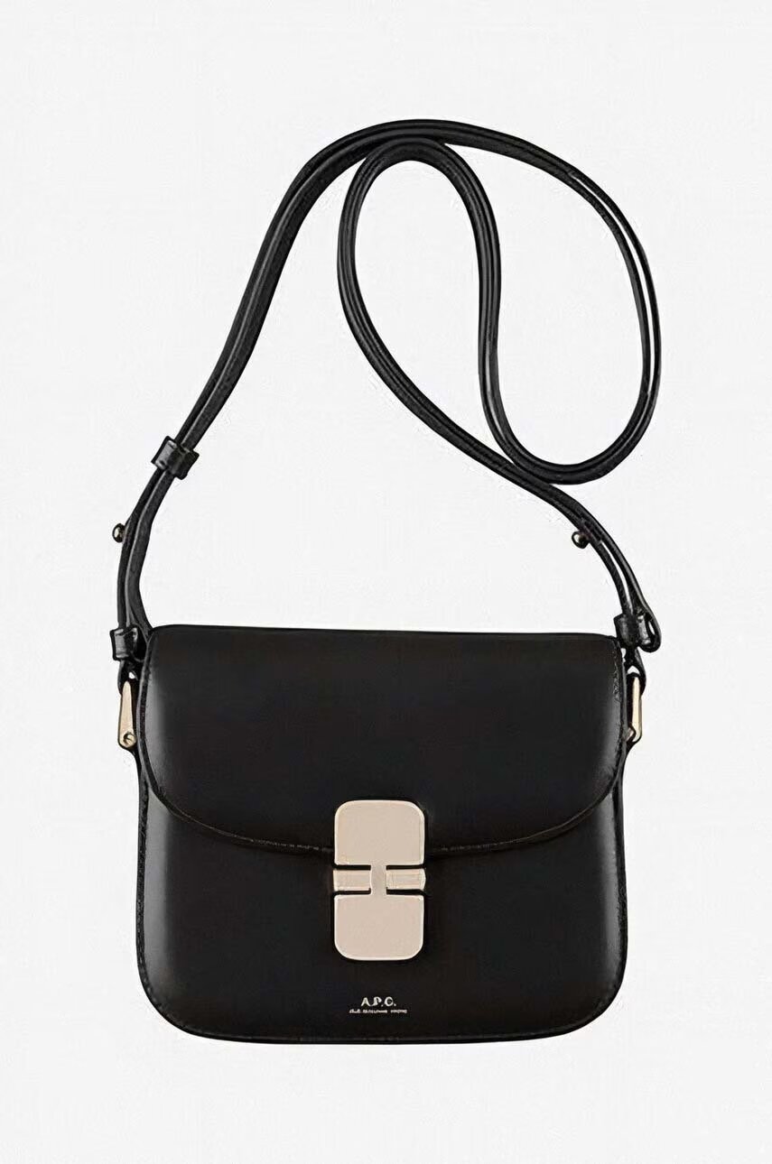 A.P.C. Кожена чанта Sac Grace Mini PXBMW-F61515