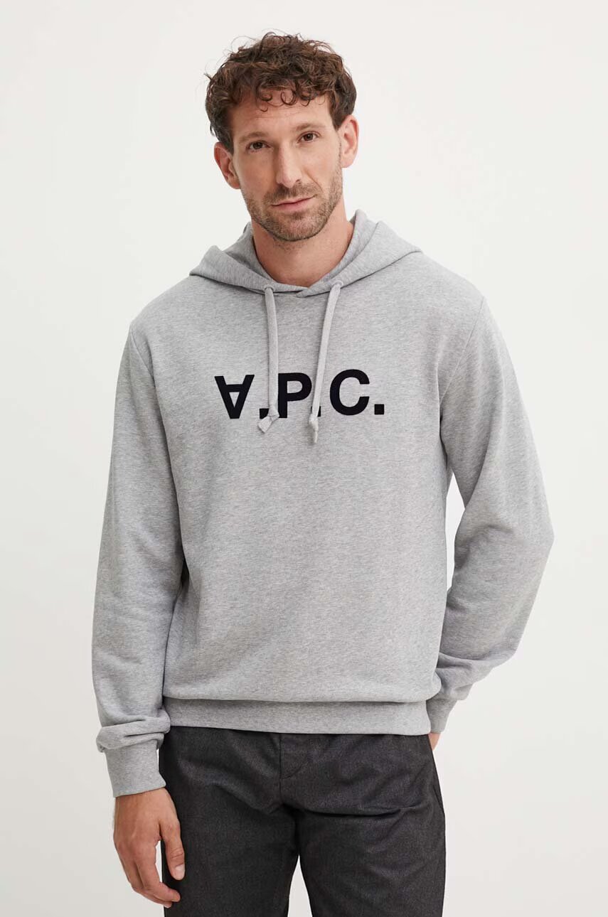 A.P.C. Памучен суичър hoodie standard grand vpc GOTS