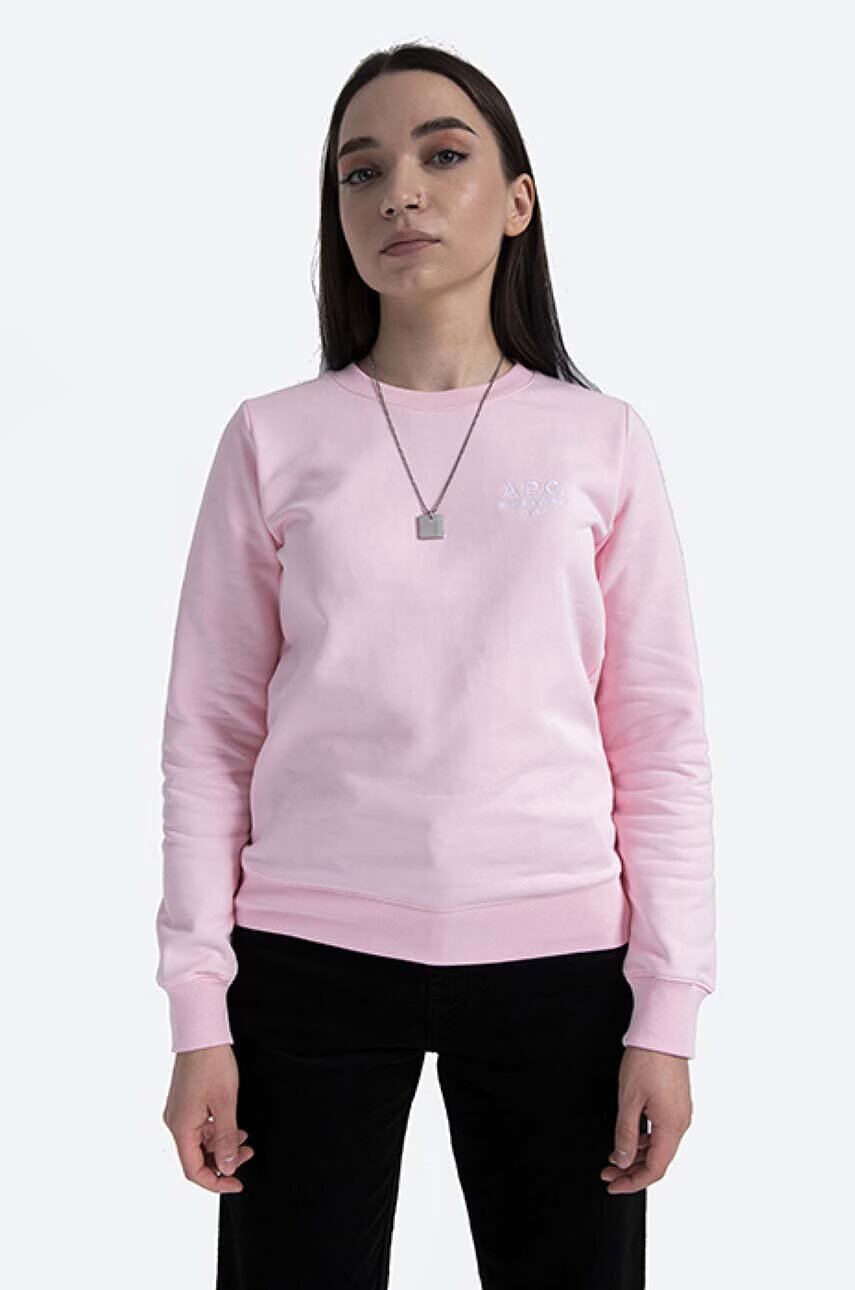 A.P.C. Памучен суичър Sweat Skye COEBH-F27700 MARINE