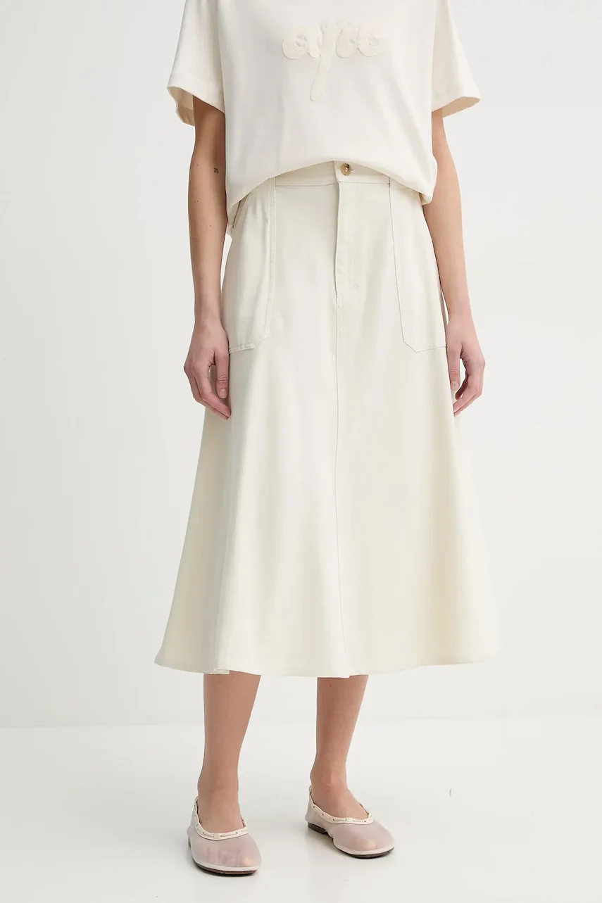A.P.C. Памучна пола jupe laurie