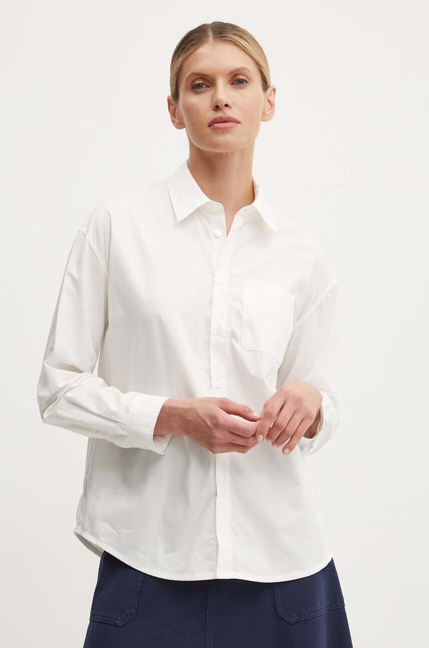 A.P.C. Памучна риза chemise boyfriend brodee