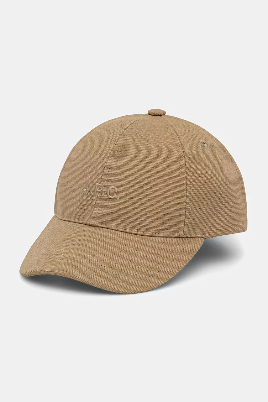 A.P.C. Памучна шапка с козирка casquette charlie
