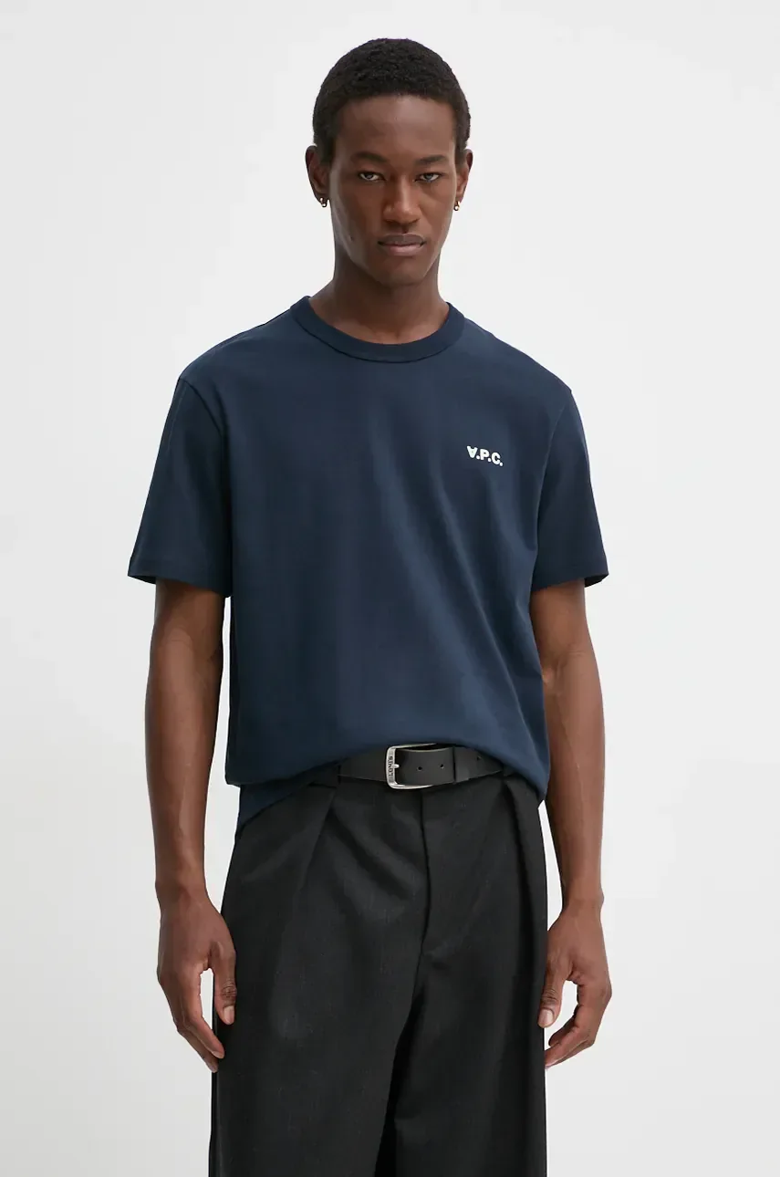A.P.C. Памучна тениска t-shirt boxy petit vpc