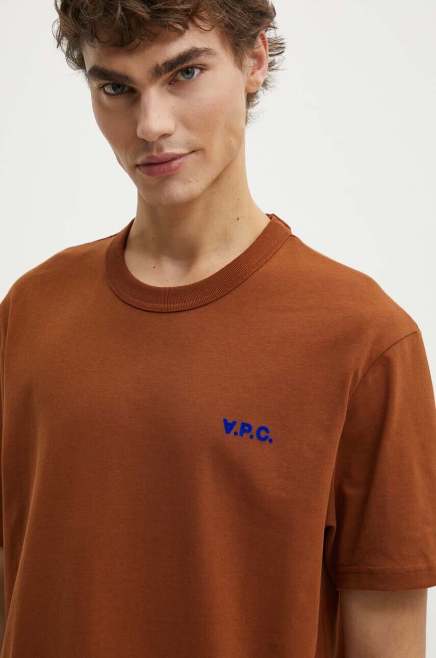 A.P.C. Памучна тениска t-shirt boxy petit vpc