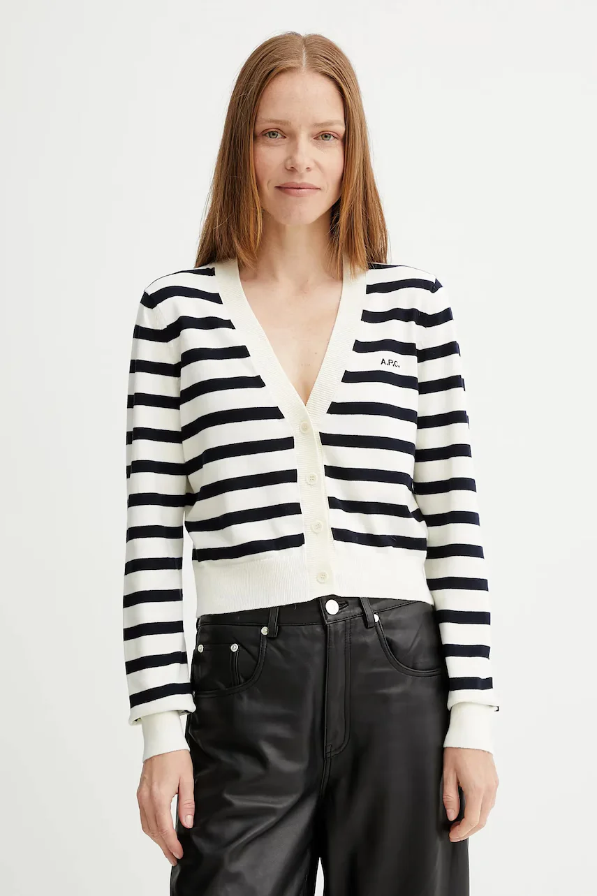 A.P.C. Памучна жилетка cardigan gaelle