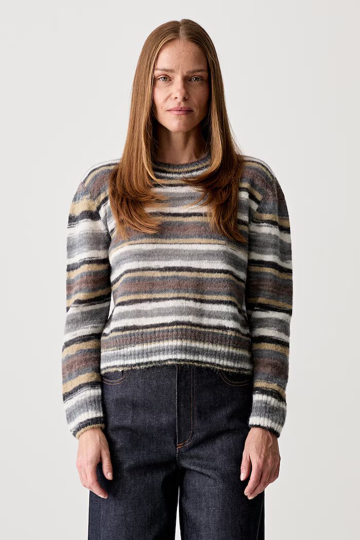 A.P.C. пуловер дамски с вълна pull gabby многоцветен WPABG.F23515