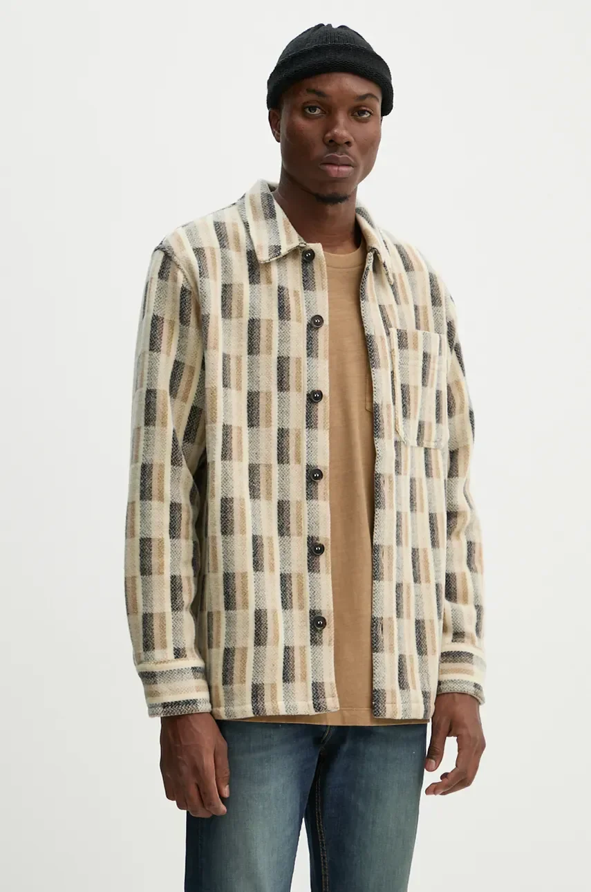 A.P.C. Вълнена риза surchemise stanley