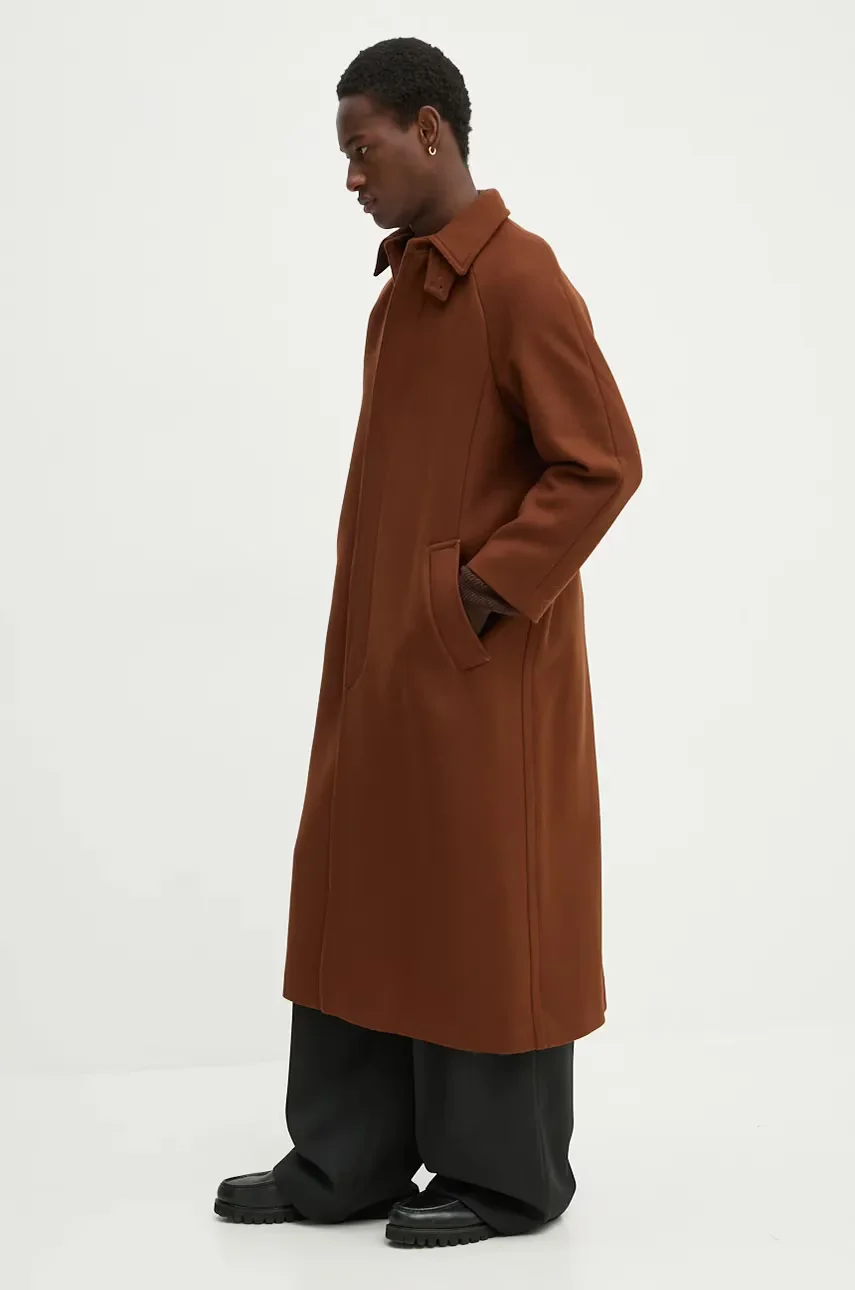 A.P.C. Вълнено палто manteau gaia