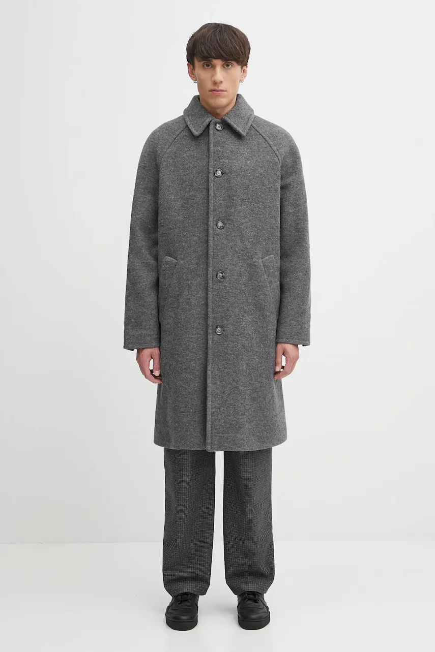 A.P.C. Вълнено палто manteau gaston