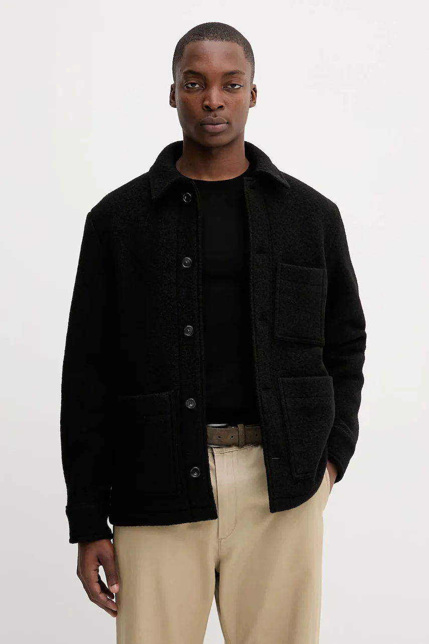A.P.C. Вълнено яке veste emile logo