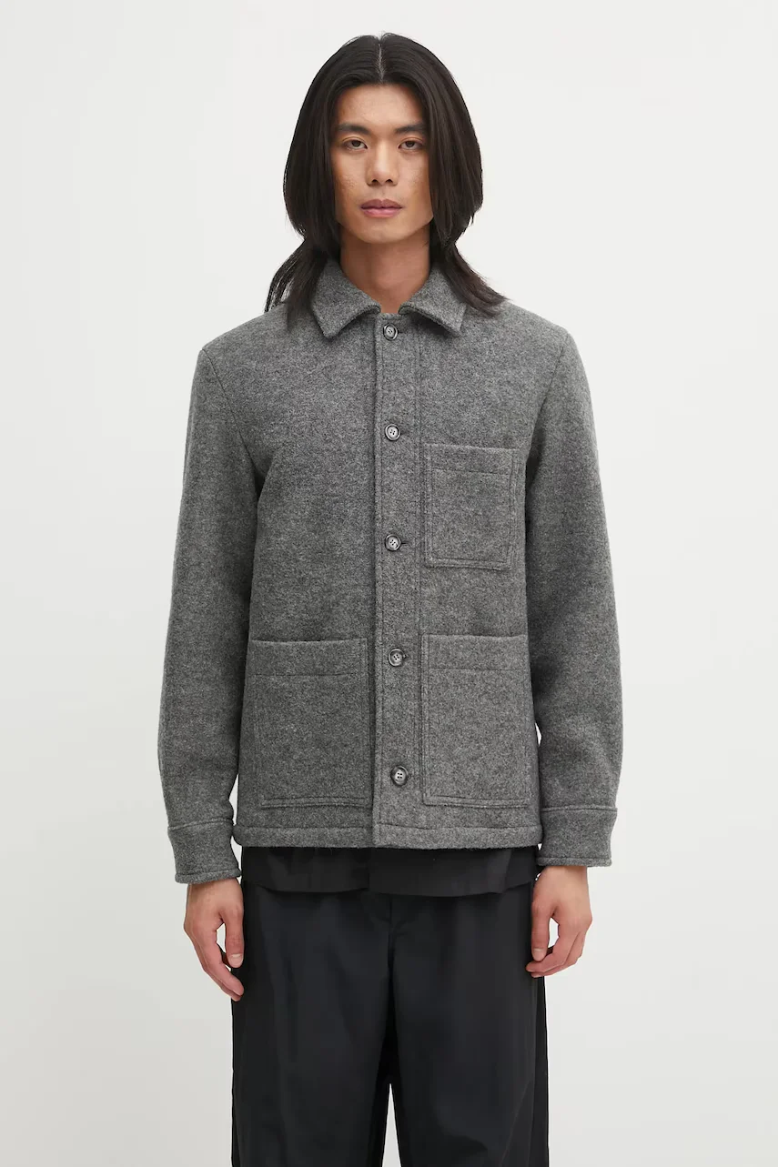 A.P.C. Вълнено яке veste emile logo