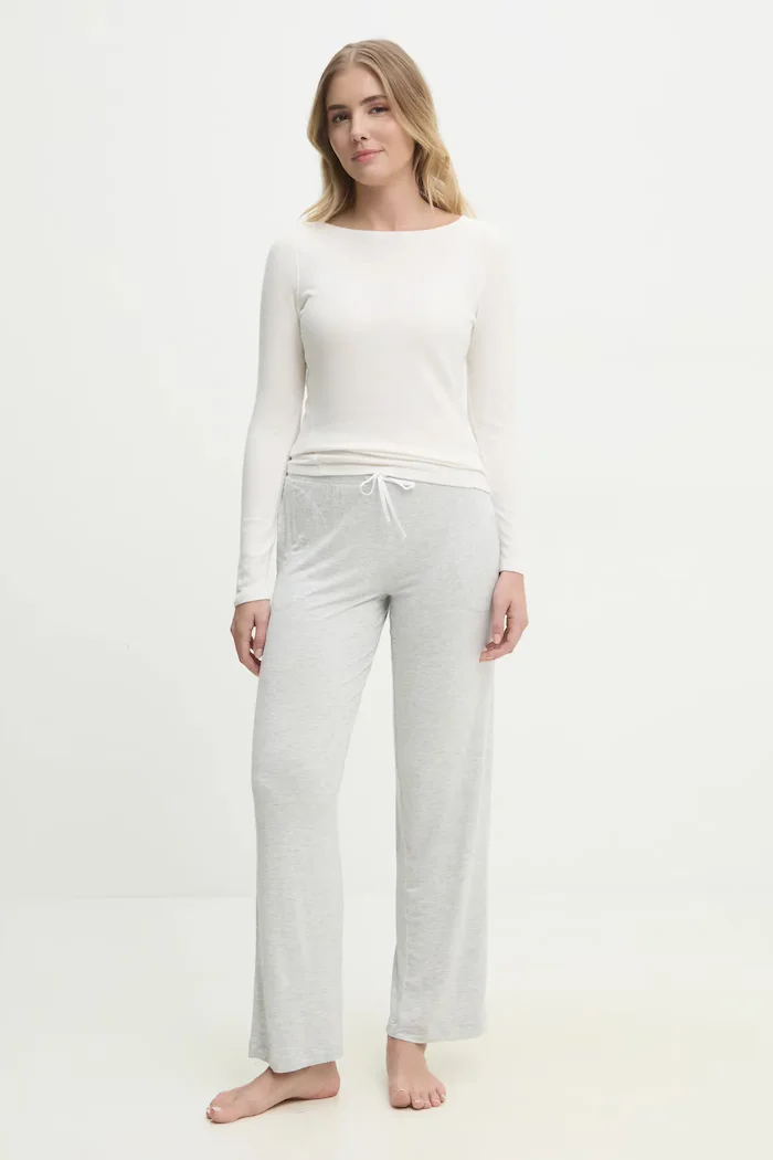 Abercrombie & Fitch Блуза с дълги ръкави в бежово KI139-5196