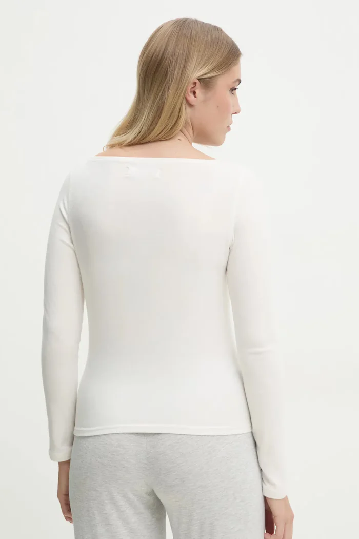 Abercrombie & Fitch Блуза с дълги ръкави в бежово KI139-5196
