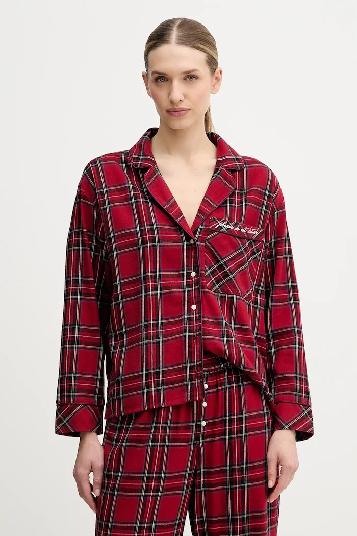 Abercrombie & Fitch Горнище на пижама в бордо KI146-5097-556