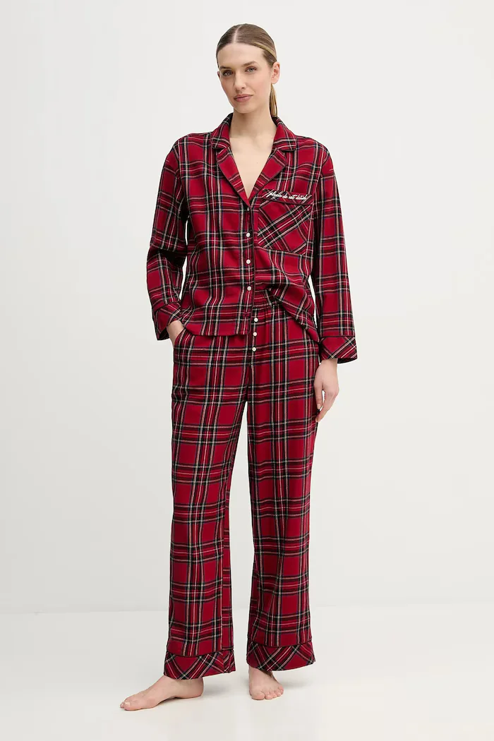 Abercrombie & Fitch Горнище на пижама в бордо KI146-5097-556