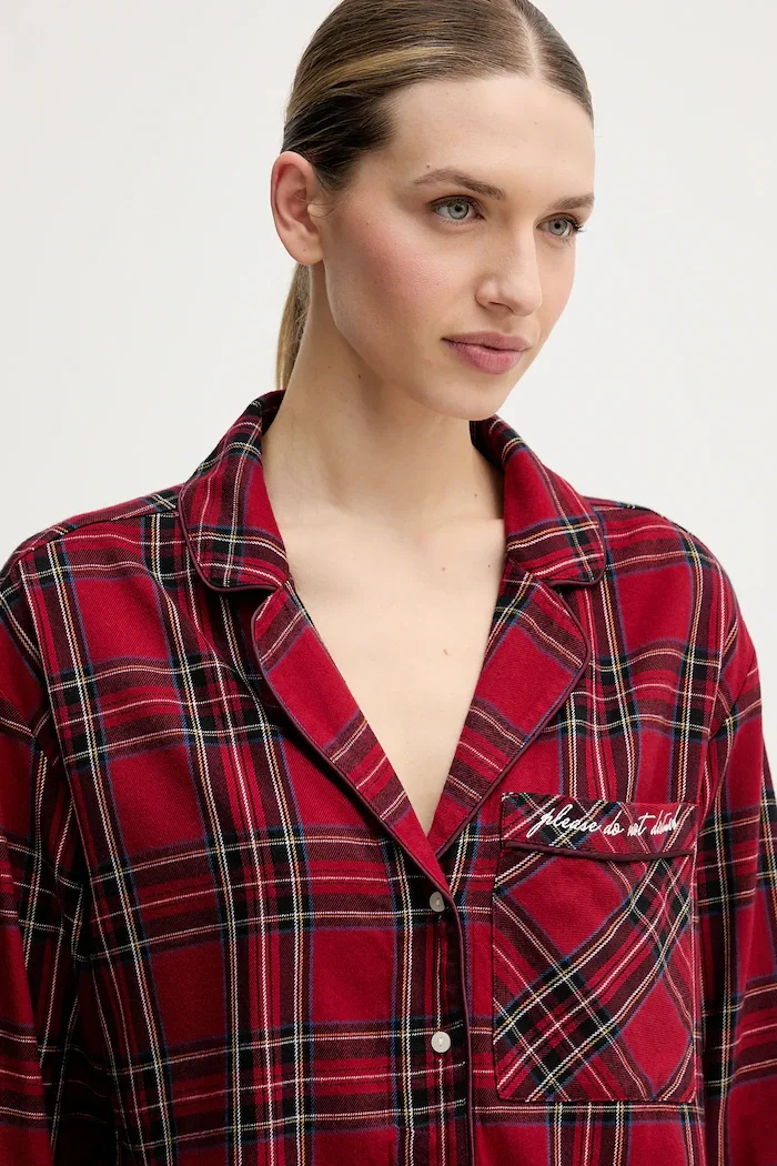 Abercrombie & Fitch Горнище на пижама в бордо KI146-5097-556