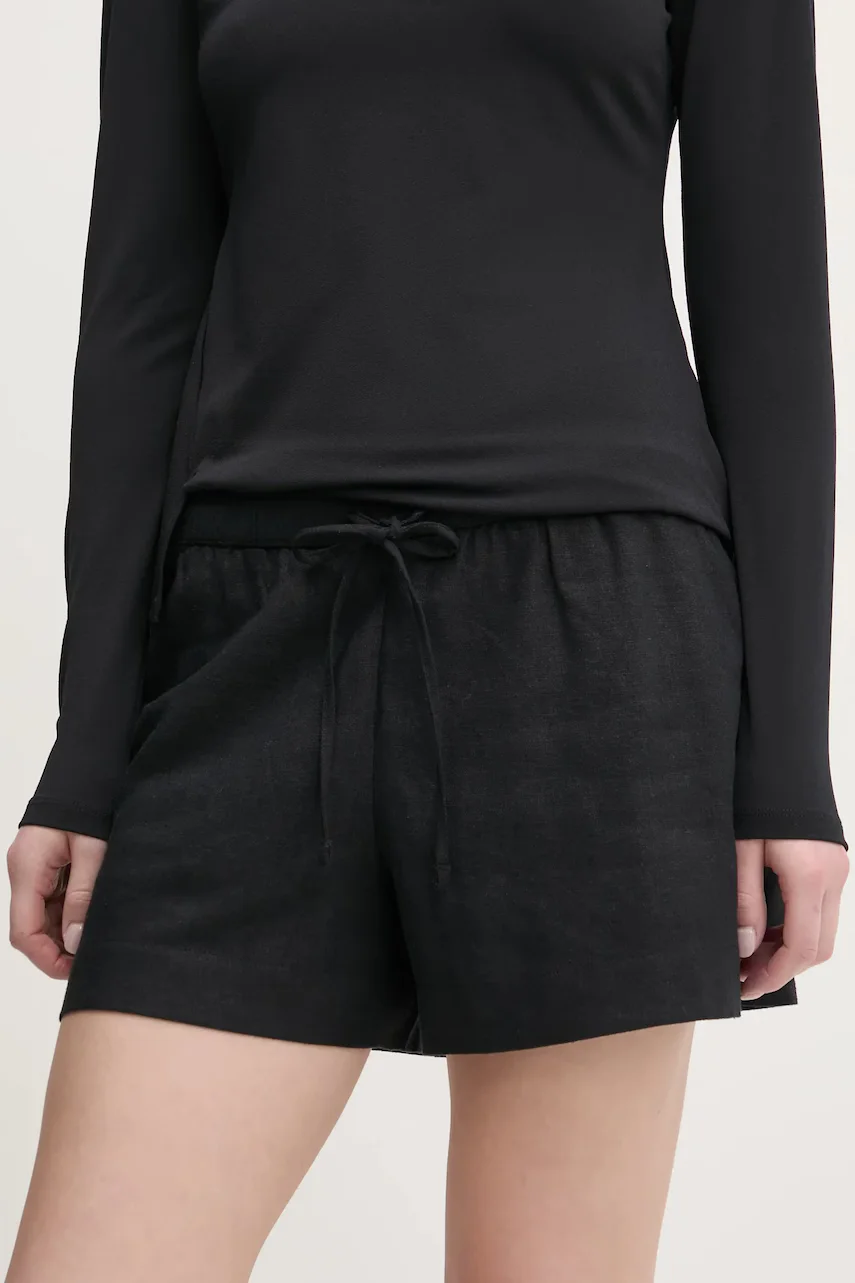 Abercrombie & Fitch Ленен къс панталон