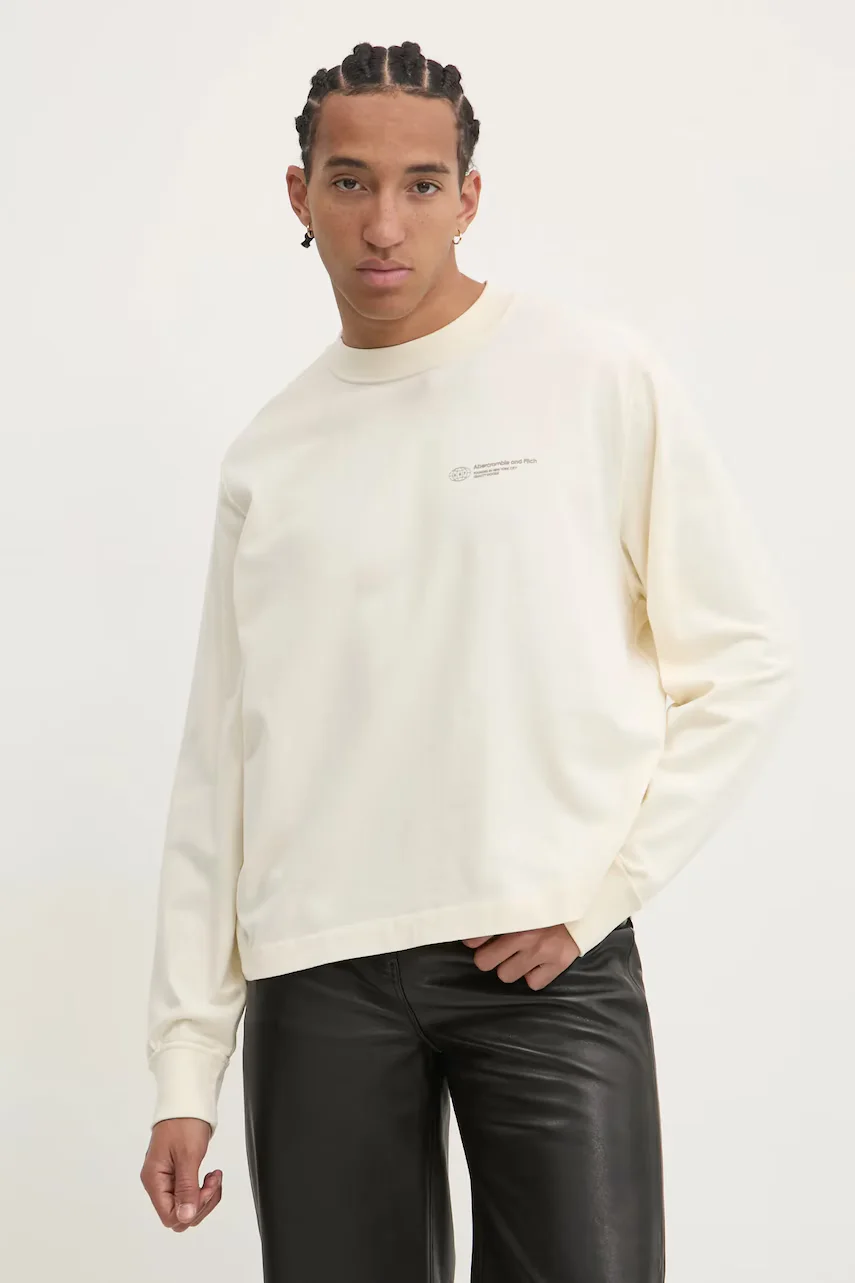 Abercrombie & Fitch Памучна блуза с дълги ръкави